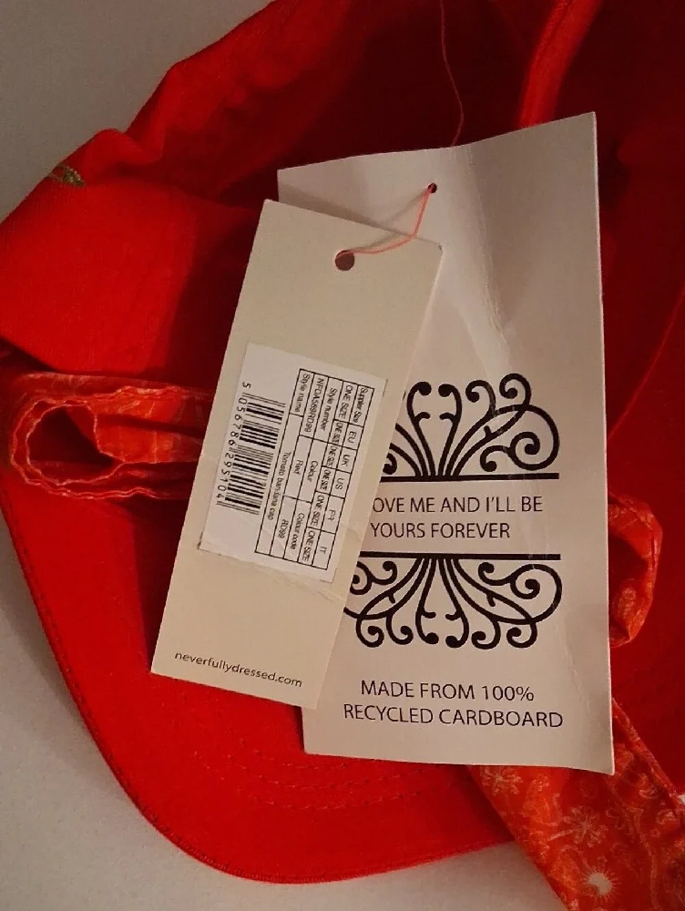 NWT - Never Fully Dressed Red Baseball Cap